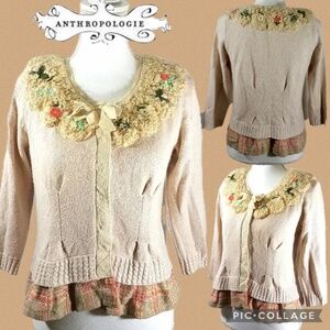 Field Flower by Anthropologie First Pick Cardigan Sweater  XS
